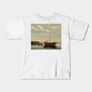 In The Islands Off Kuopio by Ferdinand von Wright Kids T-Shirt